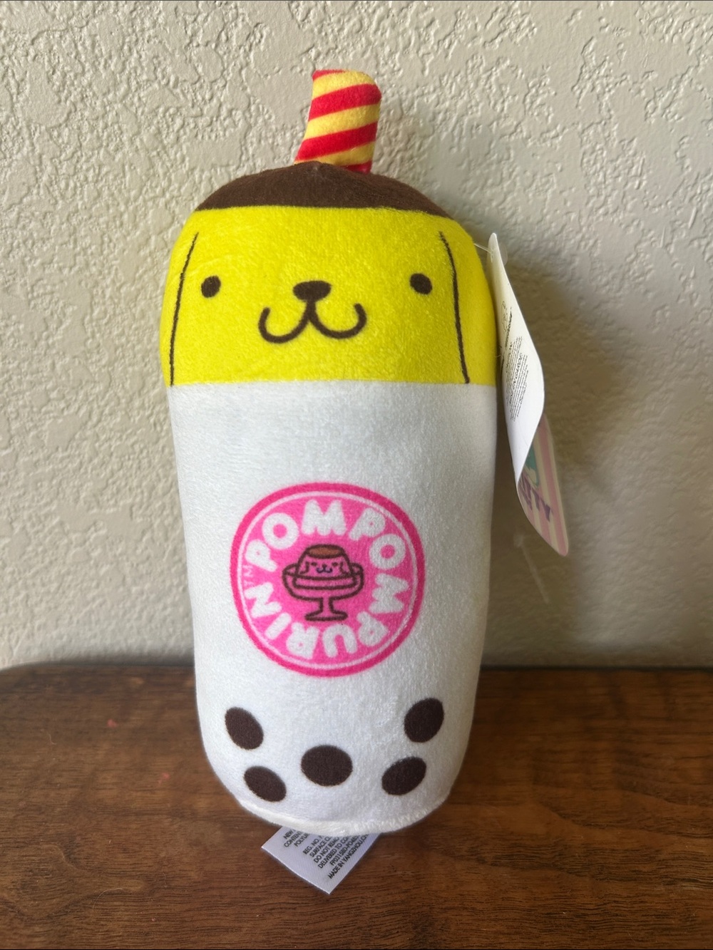 NWT Pompompurin 2024 Bubble Tea Plushie